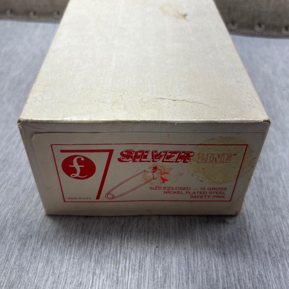 Silver Line Other - Silver Line Size 2 Safety Pins 10 Gross Nickel Plated Steel Made in USA Bulk Box